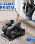 Mini Under-Desk Pedal Exercise Bike & Elliptical Machine | Home Fitness Equipment for Seniors