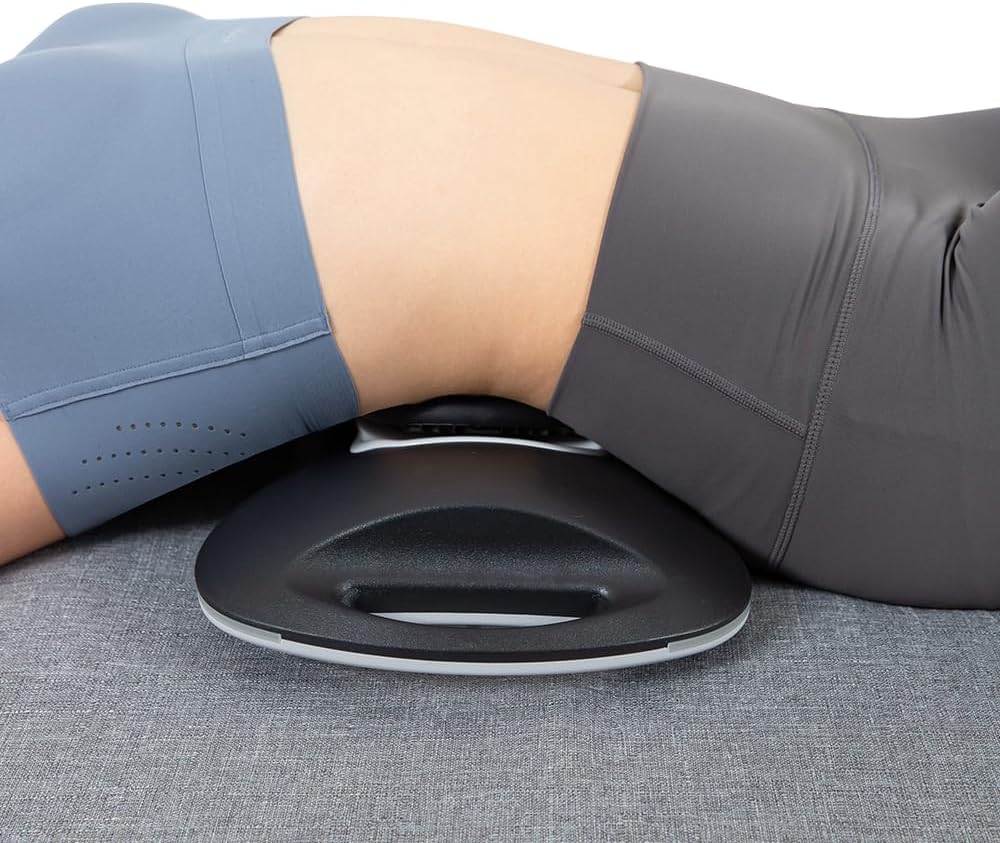 Siyaco Electric Lumbar Traction Massager - Heat Function for Muscle Relaxation, Ergonomic Design Lumbar Traction Device