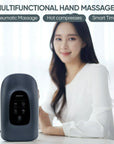 Smart Heated Hand Massager – 2025 Wireless Finger & Joint Therapy with Heat & Compression for Pain Relief & Relaxation
